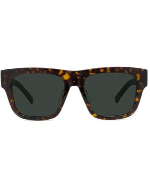 Givenchy Gv Day Braune quadratische Sonnenbrille - Schwarz