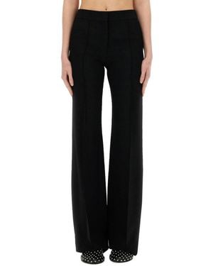Jil Sander Viscose Blend High-Waisted Pants - Black