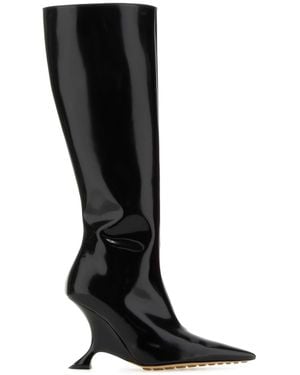 Bottega Veneta Leather Rocket Boots - Black