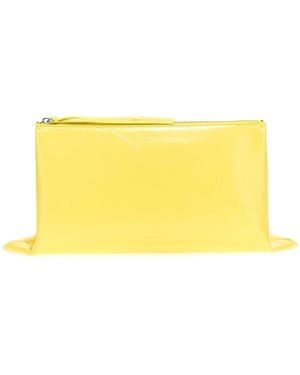 Jil Sander Impero Clutch Giallo