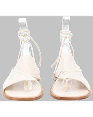 Hereu Asymmetrical Sandals - White