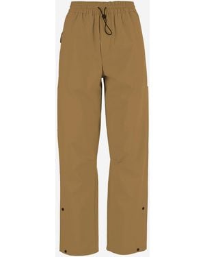 Autry Nylon Jogging Trousers With Drawstring - Natural