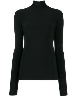 Norma Kamali Turtle Neckoberteil - Schwarz