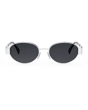 Celine Metal Triomphe Cl40235u - Zilver - Zwart