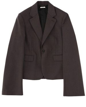 JW Anderson Cropped Trench Jacket - Black