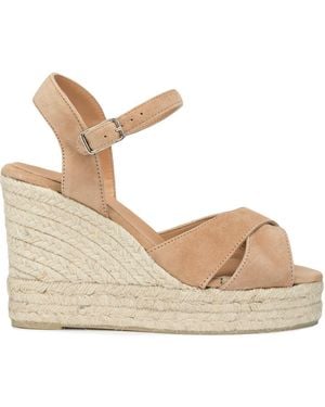 Castañer Blaudell Raffia Wedge Espadrilles - Natural