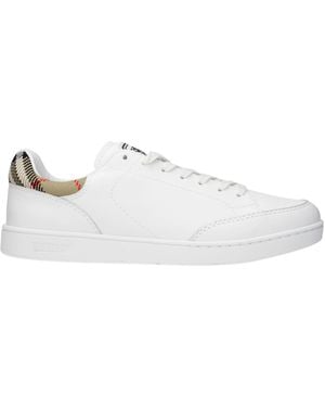 Burberry Sneakers/Sand Leather - White