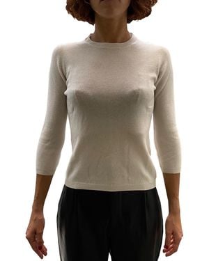 LA ROSE Maglia 3/4 Cashmere Cream - Multicolour