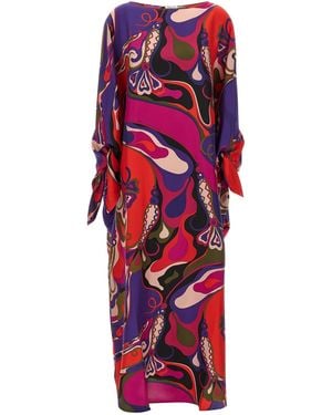 PUCCI 'Orchidee' Kaftan - Red