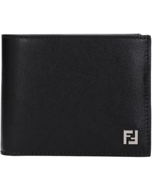 Fendi Leather Wallet - Black