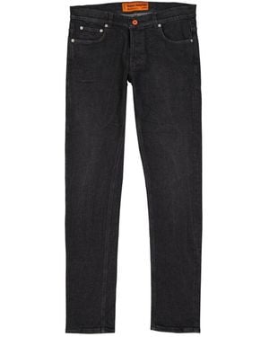 Heron Preston Cotton Denim Slim Jeans - Schwarz