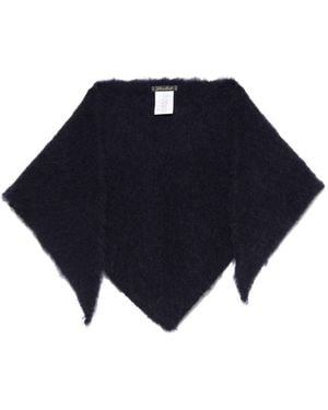 Faliero Sarti Kat Wool und Cashmere Foulard - Blau