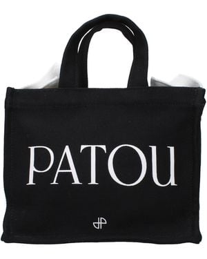 Patou Handbag Cotton - Black