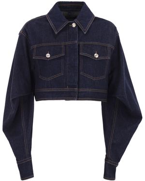 Sportmax Sir Boxy Denim Jacket - Azul