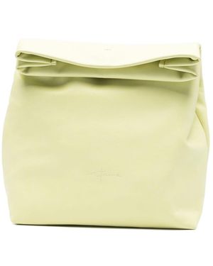Cortana Delhi Große Lederclutch - Gelb