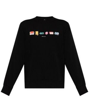 Paul Smith Ps Door Paul Smith Katoenen Sweatshirt - Zwart