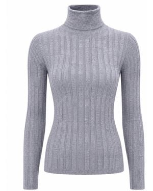 LA ROSE Cuello H Coste Cash/Seda - Azul