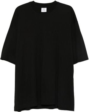 Vetements Logo Regular T Shirt - Black