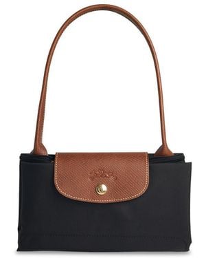 Longchamp 'M Le Pliage Original 'Black Recycling Tela -Umhängetasche - Schwarz