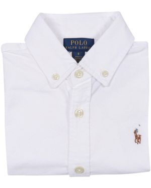 Polo Ralph Lauren Trinetteox Shirts Hemd mit Knopfleiste vorne - Weiß