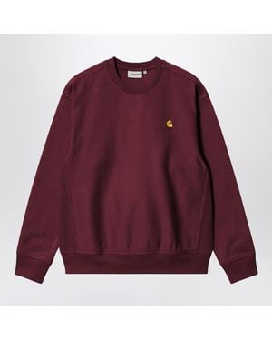 Carhartt Malbec Coloured W American Script Sweatshirt - Purple