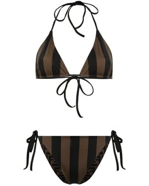 Fendi Reversible Bikini Set - Black