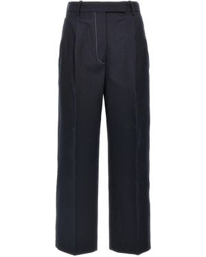 Thom Browne Wollen Broek - Blauw