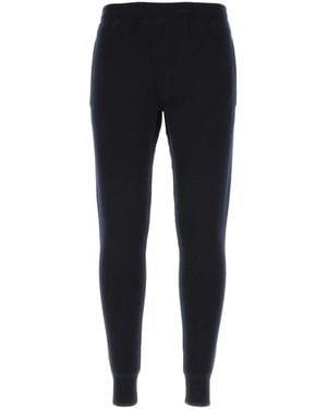 Prada Dark Stretch Cashmere Blend Joggers - Blue
