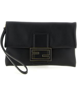 Fendi 'mamma Baguette'-zakje - Zwart