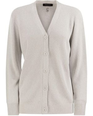 Fabiana Filippi English Ribbed Cardigan - White