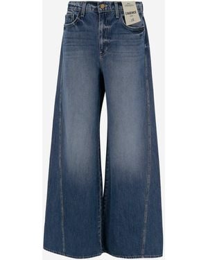 L'Agence Washed Palazzo Jeans - Blue