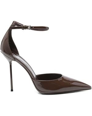 Paris Texas Lidia Patent Leather Court Shoes - Brown
