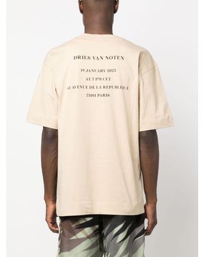 Dries Van Noten 02570 Heli Pr Show 7602 M.K.T Shirt - Natural