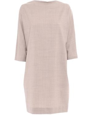 P.A.R.O.S.H. P.A.R.O..H. Midi Dress - Natural