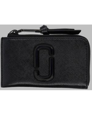 Marc Jacobs Mini Leather Wallet With Polyurethane Coating - Black