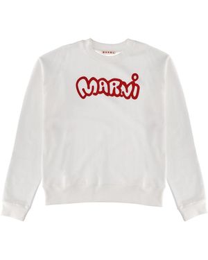 Marni Crew Neck Sweatshirt - White