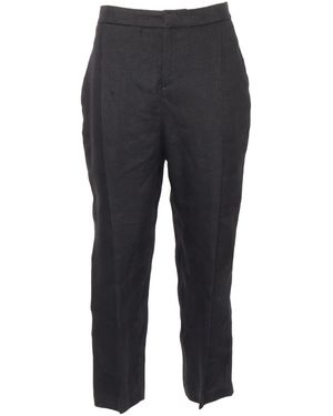 Elisabetta Franchi Straight-Leg Tailored Trousers - Black