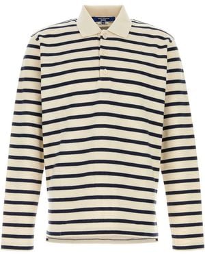 Junya Watanabe Embroidered Cotton Oversize Polo Shirt - Multicolour