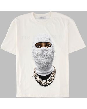 ih nom uh nit T Shirt Con Stampa "Mask Future" - White