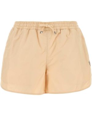 Burberry Skin Nylon Blend Shorts - Natural