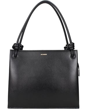 Jil Sander Handbag Giro Leather - Black