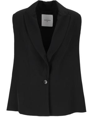 Shirtaporter Chaleco Con Frange - Negro