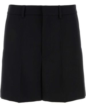 Valentino Garavani Wool Bermuda Shorts - Black