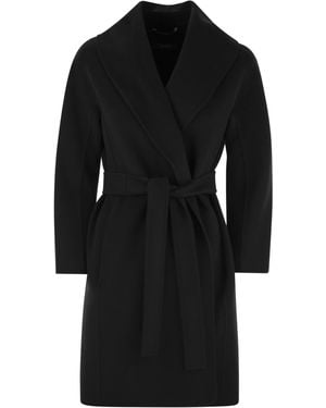 Max Mara Messi Wool Coat - Black