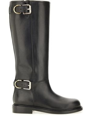 Givenchy Botas de voyou de cuero negro de