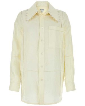 Bottega Veneta Linen Shirt - White
