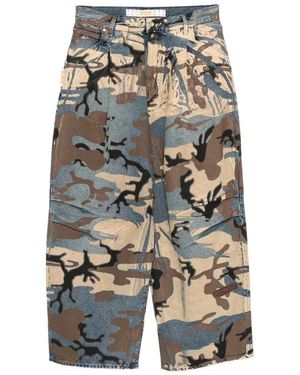 PDF Camouflage Print Jeans - Multicolour