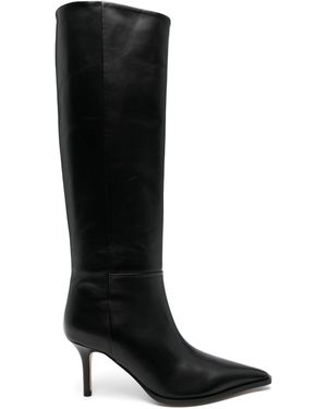 Aeyde Klassische Cowboystiefel 70Mm - Schwarz