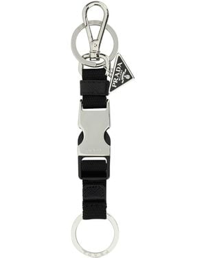 Prada Fabric Keyring - Black