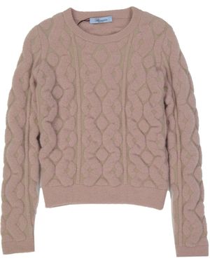 Blumarine Maglione Di Miscela Di Lana - Marrone